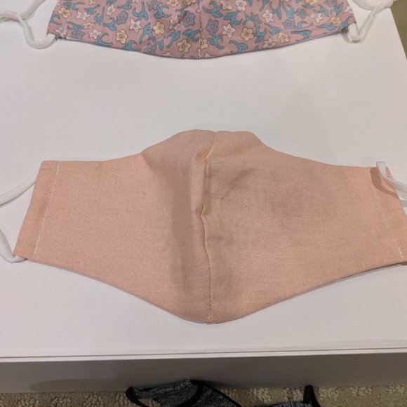 Handmade Double Later Face Mask w/ Filter Pocket - Picture 3 of 4
